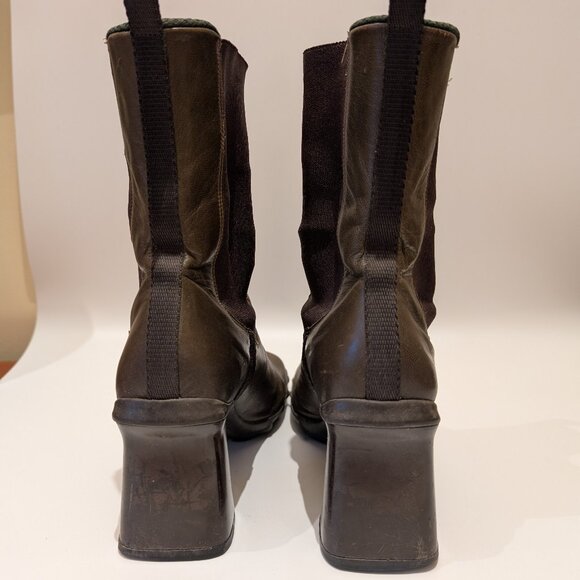 Rare Vintage Miu Miu Bubble Sole Boots – F/W 1999 – Olive Green – Size 7.5 – Y2K - Picture 6 of 9